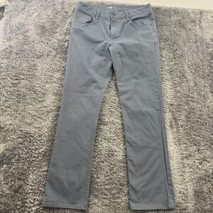 Stio Rivet Canvas Pant Mens 34L Blue Organic Cotton 5 Pocket Outdoor Gorpcore